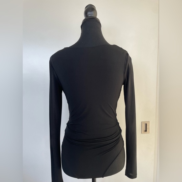 AQ/AQ Black Bodysuit Sz XS/ UK 6 - Picture 4 of 5